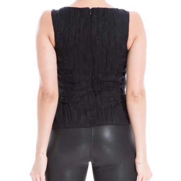 NWT Leon Max | Black Metallic Sleeveless Top - M - Picture 3 of 10